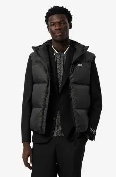 Мужская черная жилетка Черный 50 Lacoste BH2895031