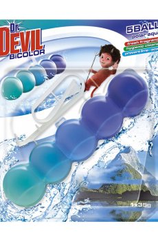 Туалетный блок для унитаза Dr. Devil Полярная вода, 35 г