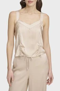 Женский бежевый топ Бежевый XS DKNY P4AATW18