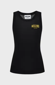 Женский черный топ Черный XS Moschino V0886.3207;2555