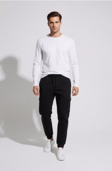 Спортивні штани карго - чорний