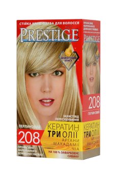 Стойкая крем-краска для волос Vips Prestige 208 Жемчужный, 100 мл