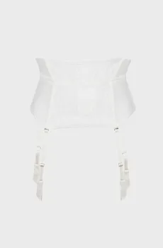 Женский белый пояс для чулок Белый M brabrabra SLZ23402206