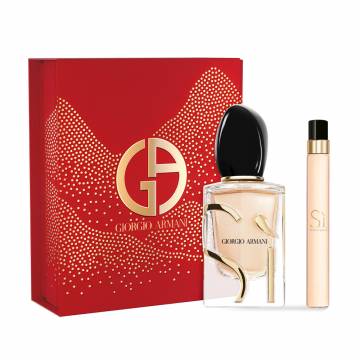 Парфюмированный набор женский Giorgio Armani Si Giftset (парфюмированная вода, 50 мл + парфюмированная вода, 10 мл) Парфюмированный набор женский Giorgio Armani Si Giftset (парфюмированная вода, 50 мл + парфюмированная вода, 10 мл)