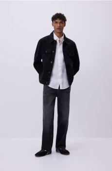 Reserved - Вільні джинси з ефектом прання - сірий - 2149W-90J