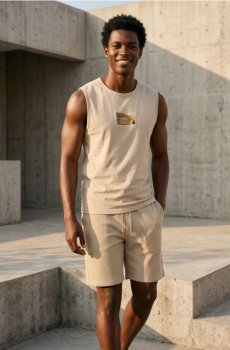 Шорти з зав’язкою - пшеничний