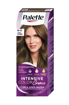 Уценка! Стойкая крем-краска для волос Palette Интенсивный цвет, 6-0 Темно-русый, 110 мл