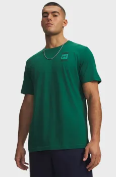 Мужская зеленая футболка UA M LC BOX WM LOGO SS-GRN Зеленый L Under Armour 6013597-312