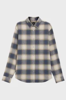 Мужская рубашка в клетку Разноцветный M BOSS 50556961;468