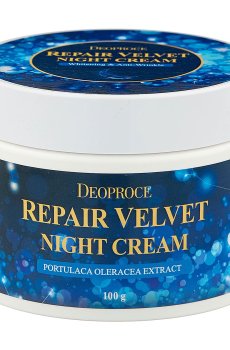 Восстанавливающий ночной крем для лица Deoproce Repair Velvet Night Cream, 100 г