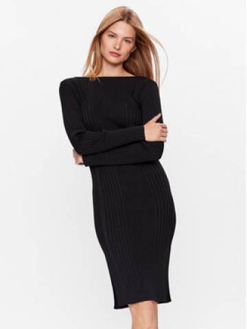 Calvin Klein Трикотажна сукня Iconic K20K205753 Чорний Slim Fit Calvin Klein Трикотажна сукня Iconic K20K205753 Чорний Slim Fit