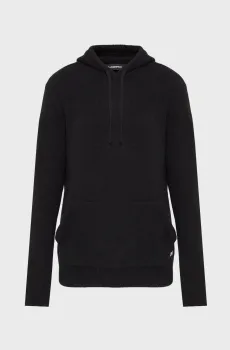 Мужское черное худи Черный 3XL Karl Lagerfeld 554306.655040;990