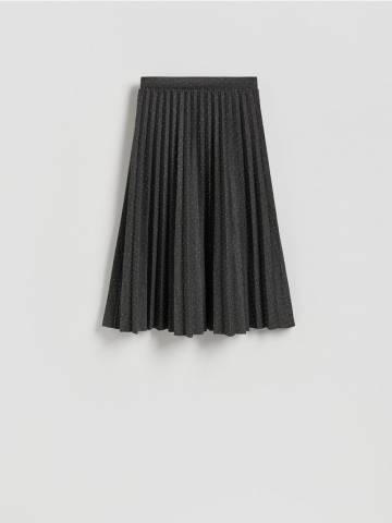 Reserved - Спідниця з аплікацією - темно-сірий - YT119-90X