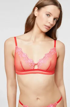 Женский красный бюстгальтер с мягкой треугольной чашкой CURIEUSE Красный 70C Etam 6538019
