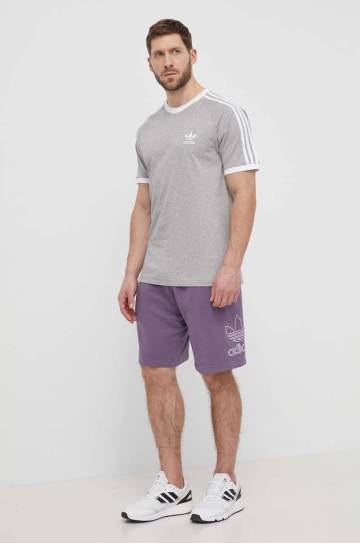 Хлопковые шорты adidas Originals цвет фиолетовый IR8003 Хлопковые шорты adidas Originals цвет фиолетовый IR8003