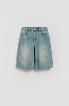 Reserved - Джинсові шорти-бермуди - синій - 272HN-05J