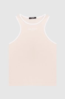 Детская бежевая майка с логотипом