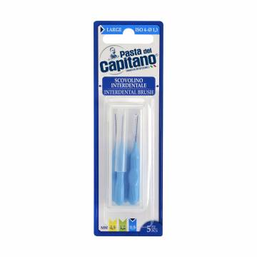 Щетки интердентальные Pasta del Capitano Interdental Brush Large для межзубных промежутков, 5 шт Щетки интердентальные Pasta del Capitano Interdental Brush Large для межзубных промежутков, 5 шт