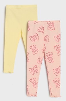 Легінси, 2 пари - пастельний рожевий