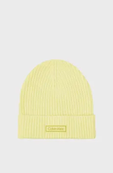Мужская желтая шапка PATCH CHUNKY Желтый ONESIZE Calvin Klein LV04D8053G