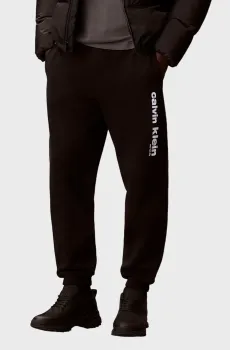 Мужские черные спортивные брюки RETRO GRAPHIC Черный XXL Calvin Klein LV14LE252G