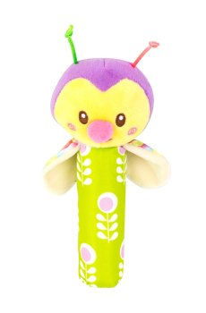 Игрушка Baby Team Пчелка, с пищалкой, от 4 месяцев, зеленая (8500)