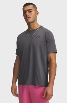 Мужская темно-серая футболка UA Tech 2.0 SS Tee-GRY Серый S Under Armour 1326413-025