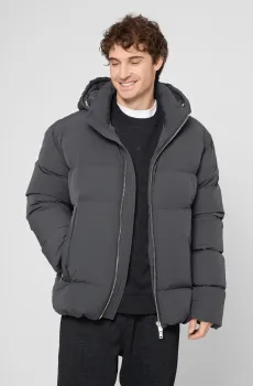 Мужской темно-синий пуховик Синий M PRPY PMOUTSKF0023