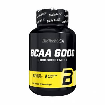 Аминокислоты BioTech USA BCAA 6000, 100 таблеток Аминокислоты BioTech USA BCAA 6000, 100 таблеток