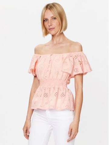 Guess Блузка Peggy W3GH89 WFG40 Рожевий Regular Fit Guess Блузка Peggy W3GH89 WFG40 Рожевий Regular Fit