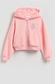 Reserved - Вільна худі з капюшоном - персиковий - 001JF-24X