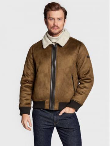 DKNY Демісезонна куртка DX9MS846 Коричневий Regular Fit DKNY Демісезонна куртка DX9MS846 Коричневий Regular Fit