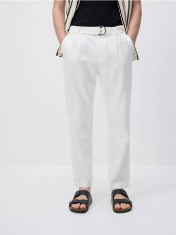 Reserved - MEN`S TROUSERS & BELT - кремовий - 5458L-01X Reserved - MEN`S TROUSERS & BELT - кремовий - 5458L-01X