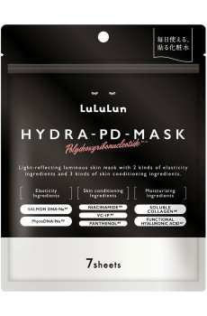 Восстанавливающая тканевая маска для лица Lululun Hydra-PD-Mask с двумя типами PDRN, 7 шт