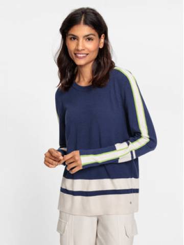 Olsen Светр 11004261 Cиній Regular Fit Olsen Светр 11004261 Cиній Regular Fit