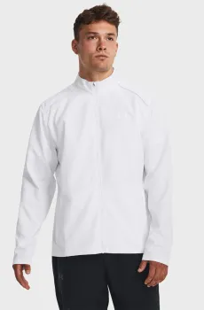 Мужская белая ветровка UA STORM RUN JACKET Белый M Under Armour 1376797-100
