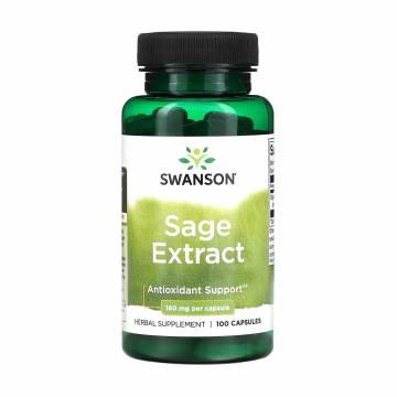 Экстракт шалфея Swanson Sage Extract 160 мг, 100 капсул