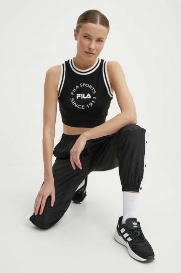 Спортивные штаны Fila Larisa цвет чёрный однотонные FAW0768 Спортивные штаны Fila Larisa цвет чёрный однотонные FAW0768