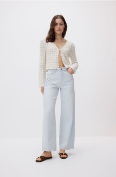 Reserved - Прямі джинси з аплікаціями - синій - 892GM-05J