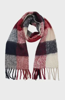 Женский шарф в клетку TH FLUFFY SCARF MIX Разноцветный ONESIZE Tommy Hilfiger AW0AW16996