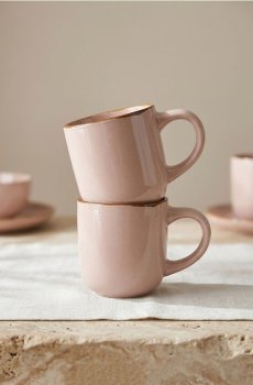 Плямисті кухлі 2 pack - пастельний рожевий