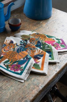 Набор бежевых сервировочных салфеток LEOLEAF со льном