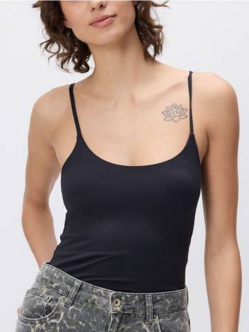 Reserved - LADIES` SINGLET - чорний - 5010B-99X Reserved - LADIES` SINGLET - чорний - 5010B-99X