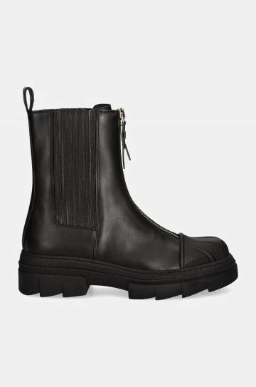 Кожаные полусапоги Furla Gum Chelsea Boot женские цвет чёрный на платформе YG95FGU BX3506 O6000 Кожаные полусапоги Furla Gum Chelsea Boot женские цвет чёрный на платформе YG95FGU BX3506 O6000