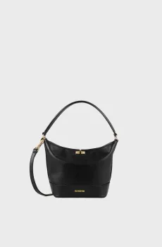 Женская черная кожаная сумка Tangoso Черный ONESIZE Sandro SFASA01481_Black