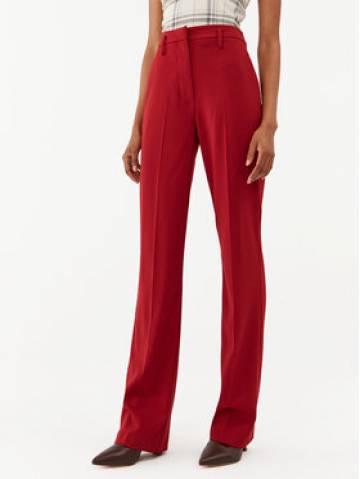 Patrizia Pepe Штани з тканини 8P0540/A6F5-R799 Бордовий Straight Fit Patrizia Pepe Штани з тканини 8P0540/A6F5-R799 Бордовий Straight Fit
