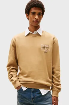 Мужской бежевый свитшот ENTRY Бежевый M Tommy Jeans DM0DM22366