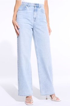 Джинси wide leg - синій
