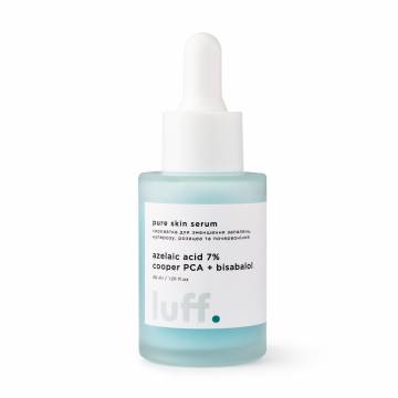 Сыворотка Luff Pure Skin Serum для уменьшения воспалений, купероза, розацеа и покраснений, 30 мл Сыворотка Luff Pure Skin Serum для уменьшения воспалений, купероза, розацеа и покраснений, 30 мл