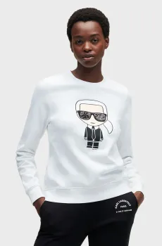 Женский белый свитшот Ikonik Белый M Karl Lagerfeld 210W1820